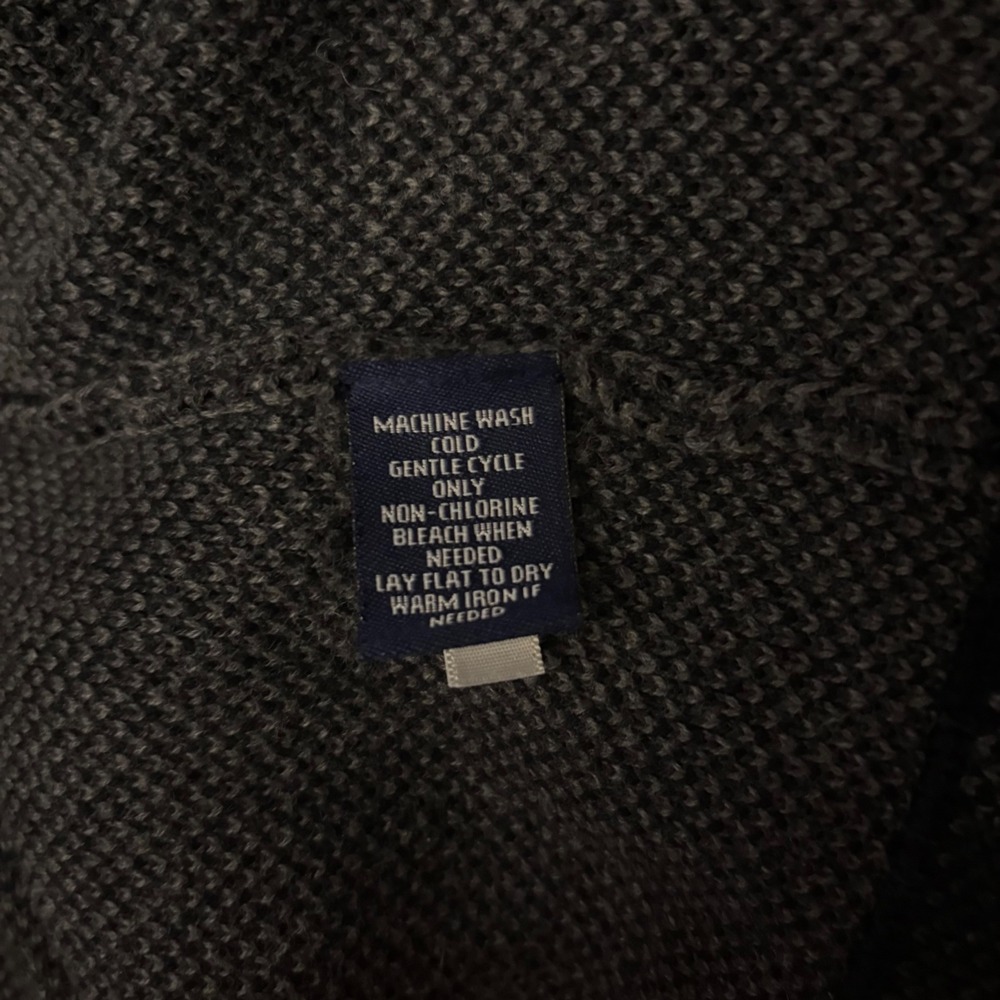 Chaps Gray Black Buffalo Plaid Asymmetrical Zip Moto Knit Jacket (Women's XL) - Picture 6 of 6